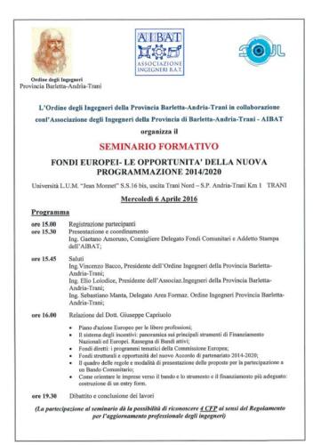 AIBAT LOCANDINA  6 APRILE 2016